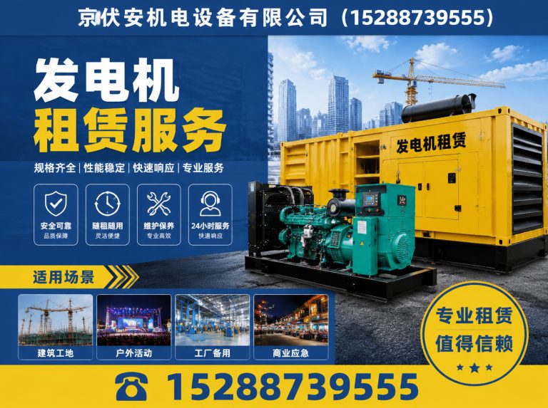 青岛发电车租赁展示图