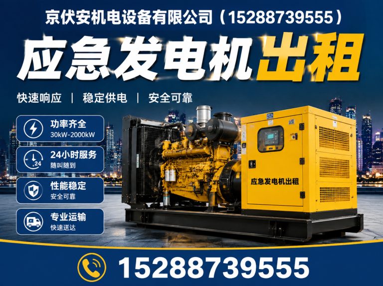 青岛柴油发电机组出租展示图